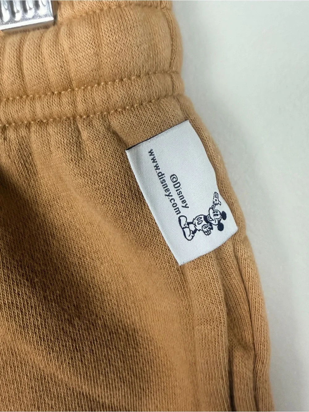 Gap x‎ Disney Mickey Mouse Jogger Sweatpants Kids XXL 14-16 Tan Fleece Logo